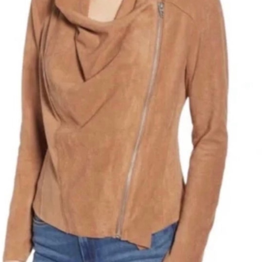 BLANKNYC Faux Leather and Suede Motto Jacket